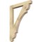 Ekena Millwork Olympic Craftsman Rough Sawn Bracket, Douglas Fir, 4"W x 36"D x 48"H BKT04X36X48OLY04RDF - alternate 1